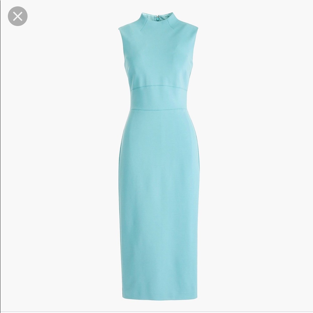 J.Crew Mockneck Sheath Dress in Stretch Ponte